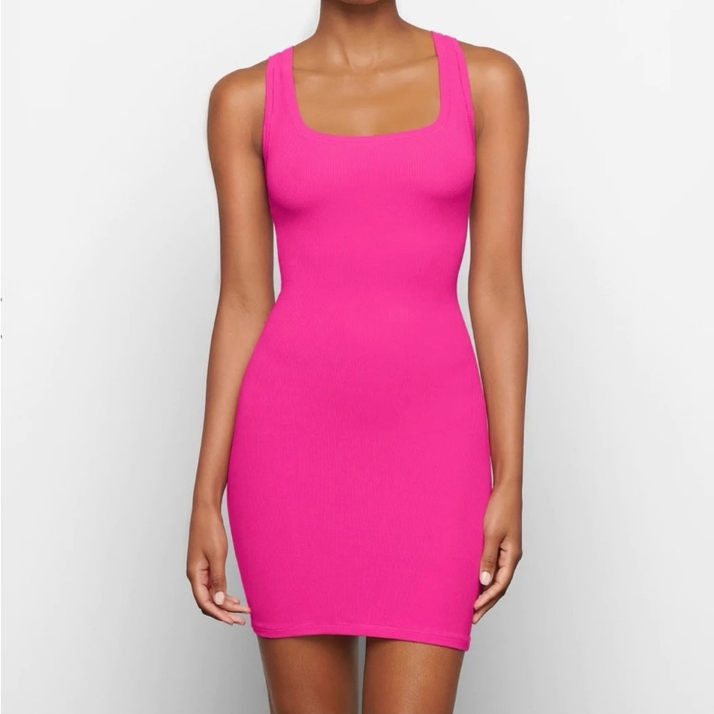SKIMS Rib Knit Tank Dress